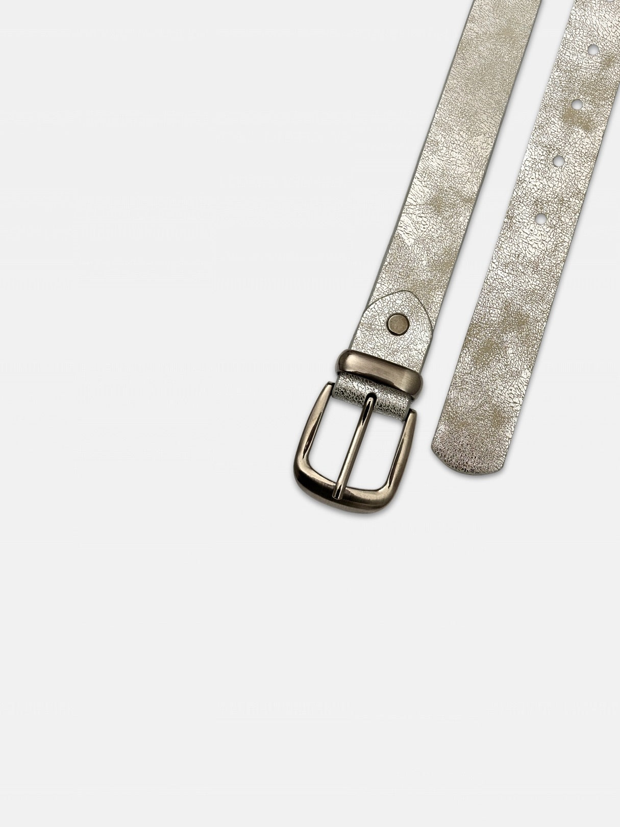Lagune N°3 | 28 mm - Cuir Gris Argenté